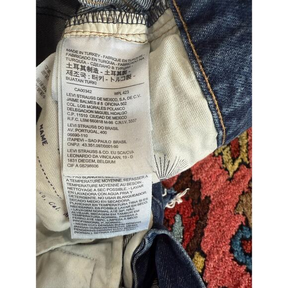 Premium 501 Levi's Jeans Cut off Shorts Denim Distressed Vintage Wedgie 28 High - Picture 5 of 10